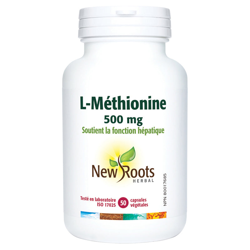 New Roots Herbal L-Méthionine Soutient La Fonction Hépatique  Soutien la fonction hépatique