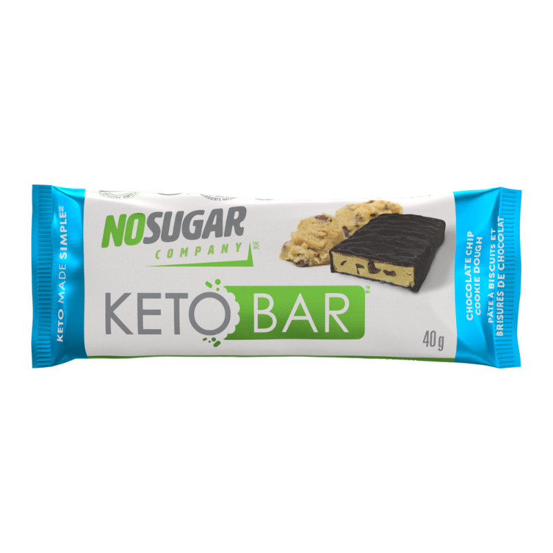 Barre Keto Pâte à Biscuits et Brisures de Chocolat