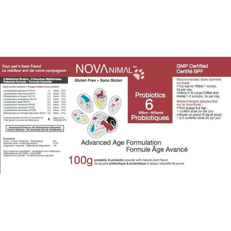 NOVAnimal Formule Âge avancée 6 milliards