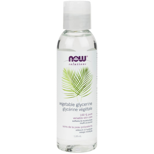 now glycérine végétales 100% pure soins de la peau polyvalents 118 ml