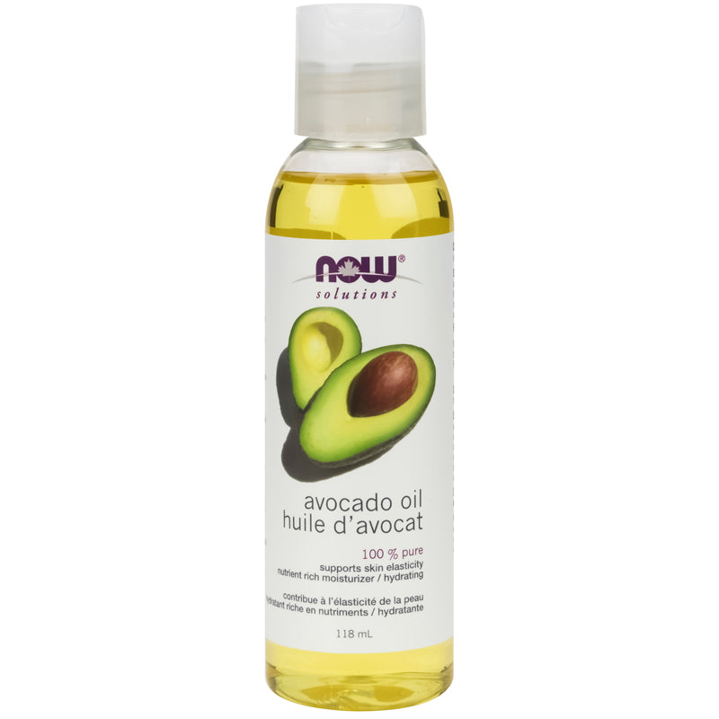now huile avocat 100% pure contribue élasticité peau hydratant nutriments 118 ml