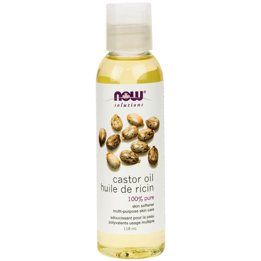 now huile de ricin 100% pure adoucissant pour peau polyvalents usage multiple 118 ml