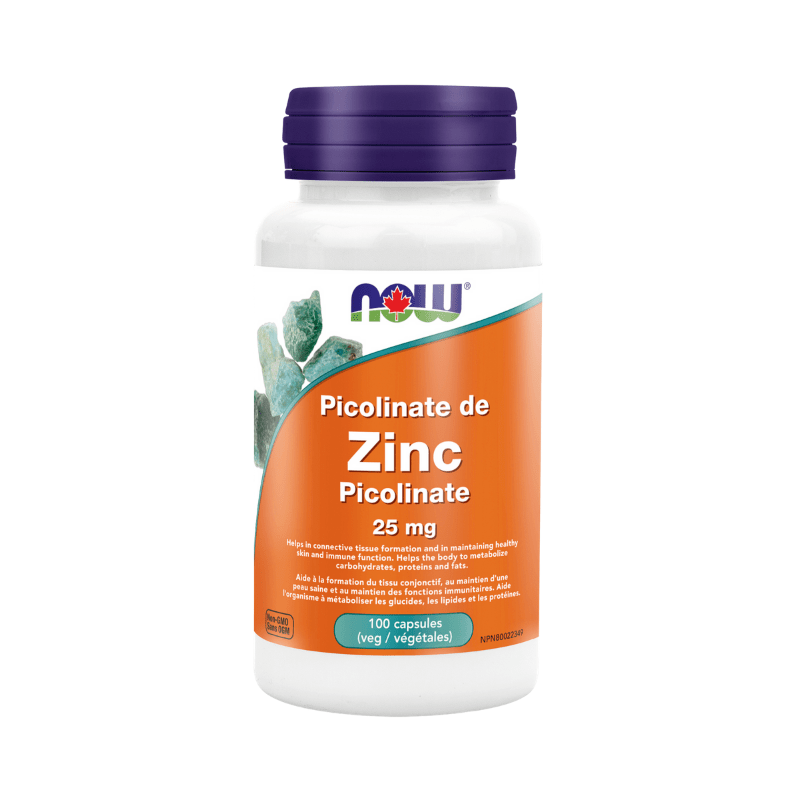 now picolinate de zin 25 mg formation tissu conjonctif fonction immunitaires sans ogm 100 capsules végétales