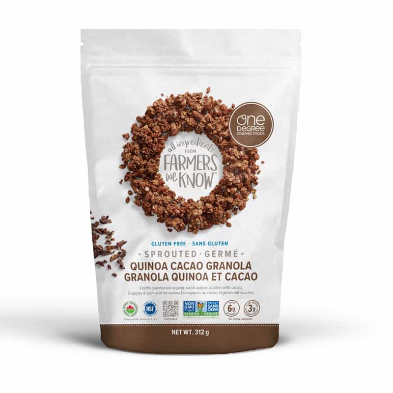 Sprouted quinoa caco granola