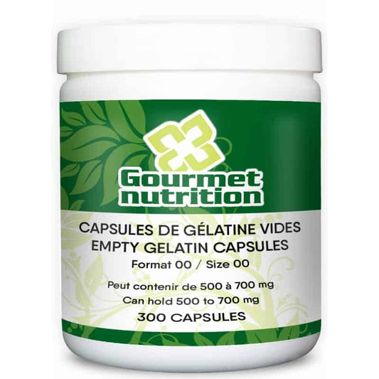 Capsules de gélatine vides Format 00