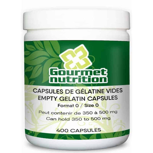 Capsules de gélatine vides Format 0