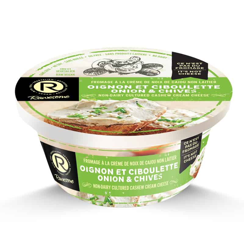 Fromage à la crème de cajou oignon et ciboulette
