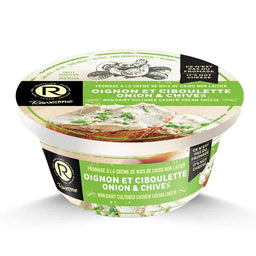 Fromage à la crème de cajou oignon et ciboulette