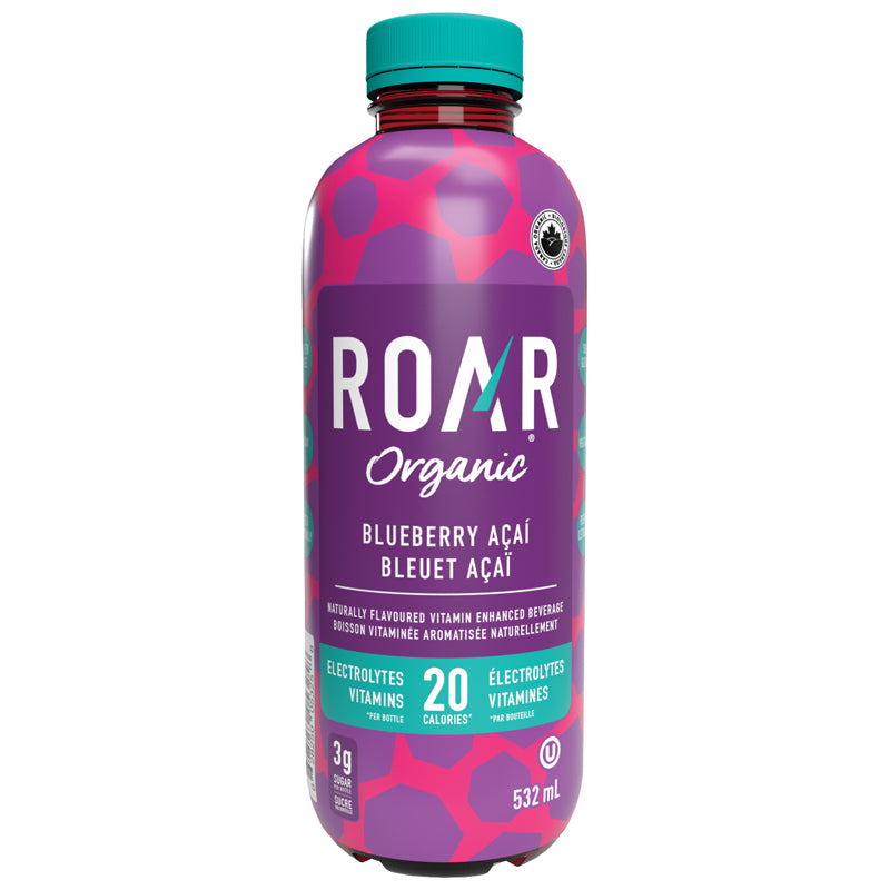 Roar organic boisson électrolytique bleuet acai