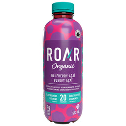 Roar organic boisson électrolytique bleuet acai