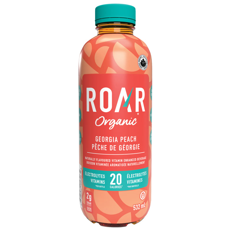 Roar organic boisson électrolytique pêche géorgie