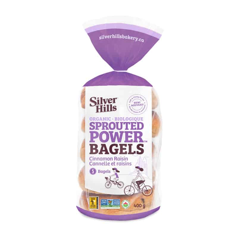 Bagels à la cannelle et aux raisins secs biologiques