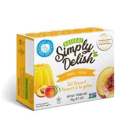 Simply Delish Gelée Végétale À La Pêche Sans Sucre Keto Sans OGM 