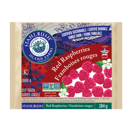 Framboises rouges surgelées
