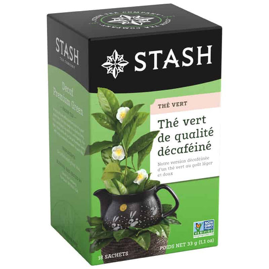 Thé vert de qualité décaféiné