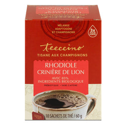 Herbal Tea Lion's Mane Rhodiola Rose Mushrooms