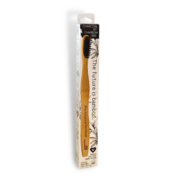 Brosse à dent en bamboo charbon - souple