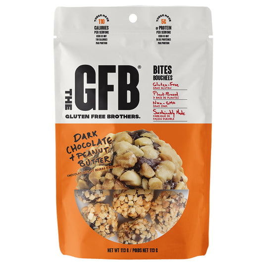 Bouchées GFB chocolat noir et beurre d'arachide