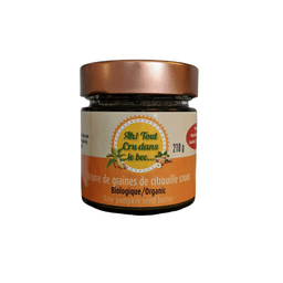 Beurre de graines de citrouille crues bio