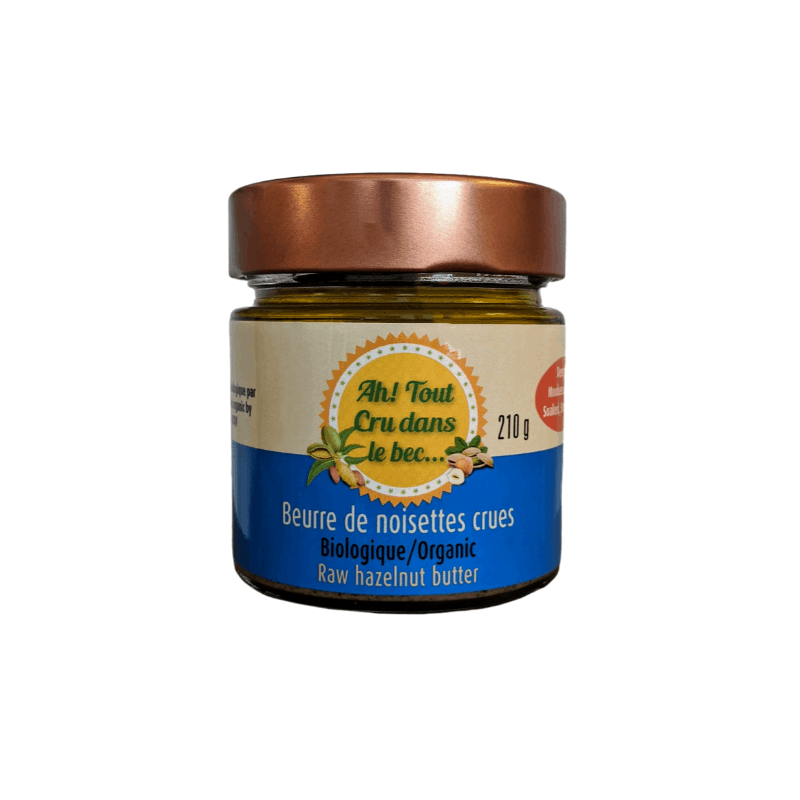 Beurre de noisettes crues bio