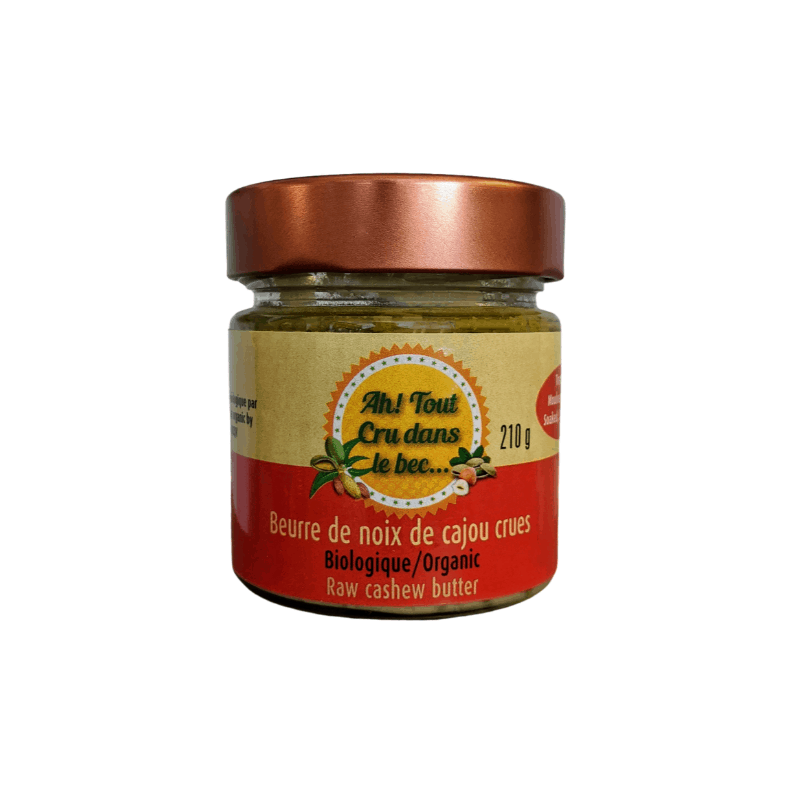 Beurre de noix de cajou crues bio