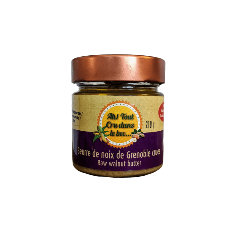 Beurre de noix de Grenoble crues bio