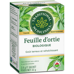 Traditional medicinals tisane quotidienne feuille d'ortie biologique sans caféine