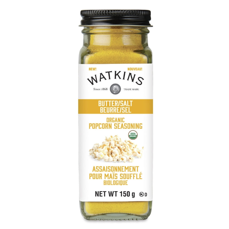 Watkins Assaisonnement Biologique Pour Maïs Soufflé, Beurre Et Sel