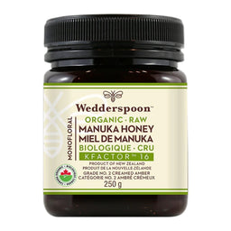 Wedderspoon Miel De Manuka KFactor 16 Cru Bio Ambré Crémeux