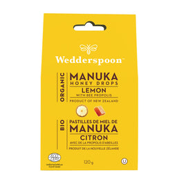 Wedderspoon pastilles miel manuka citron propolis biologique