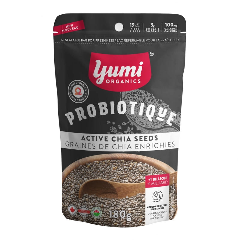 Yumi Probiotiques Graines De Chia Enrichies Avec Probiotiques