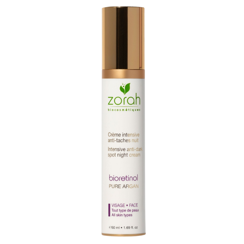 Zorah  bioretinol Intensive Anti-dark spot night cream Végane 100% naturel Sans cruauté Sans OGM